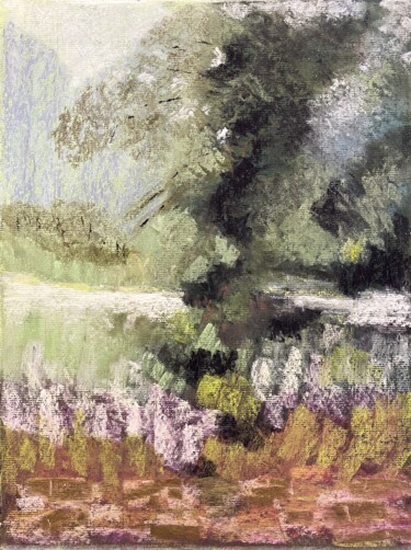 Malerei mit dem Titel "22-12-05   pastel" von Marie-Claude Baldi, Original-Kunstwerk, Pastell Auf Karton montiert