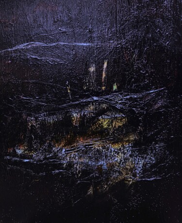 Ζωγραφική με τίτλο "23-12-04   acrylique" από Marie-Claude Baldi, Αυθεντικά έργα τέχνης, Ακρυλικό Τοποθετήθηκε στο Ξύλινο φο…