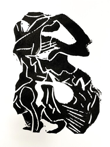 Отпечатки и Гравюры под названием "24-01-12   encre" - Marie-Claude Baldi, Подлинное произведение искусства, Чернила