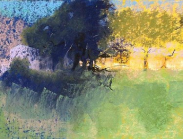 Malerei mit dem Titel "les saisons  pastel" von Marie-Claude Baldi, Original-Kunstwerk, Pastell Auf Karton montiert