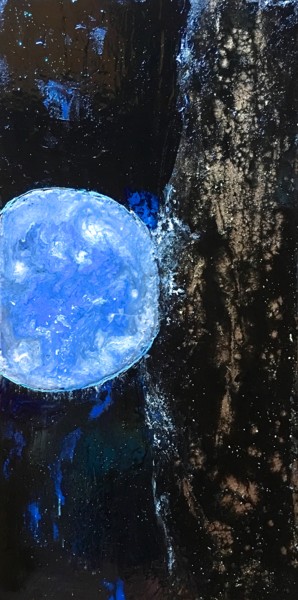 Malerei mit dem Titel "Rêverie galactique.…" von Marie Claude Lambert, Original-Kunstwerk, Acryl
