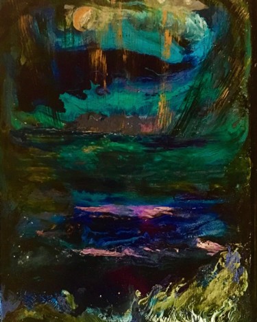 Pittura intitolato "Un coeur bat encore…" da Marie Claude Lambert, Opera d'arte originale, Acrilico