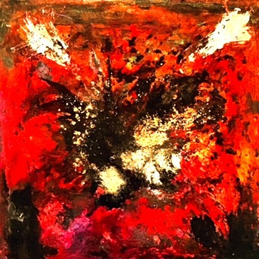 Painting titled "Le grand combat !" by Marie Claude Lambert, Original Artwork, Acrylic