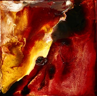 Картина под названием "Un puits de lumière" - Marie Claude Lambert, Подлинное произведение искусства, Витражная роспись