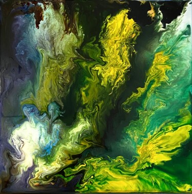 绘画 标题为“Aveuglement” 由Marie Claude Lambert, 原创艺术品, 彩绘玻璃