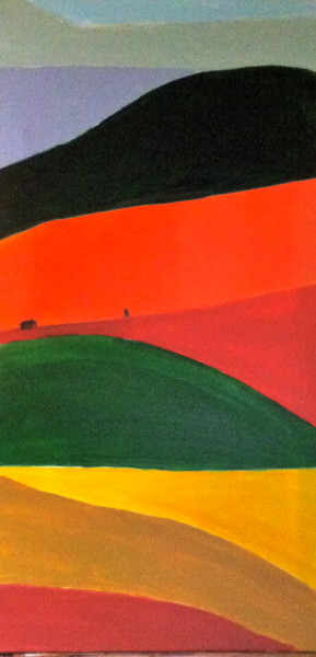 Peinture intitulée "Retour solitaire" par Marie Claude Lambert, Œuvre d'art originale, Acrylique