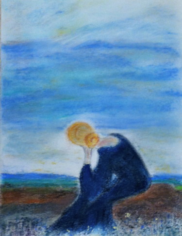 Peinture intitulée "Rêverie" par Marie Claude Lambert, Œuvre d'art originale, Pastel