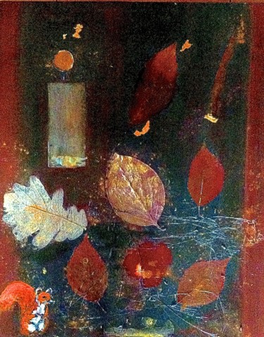 Painting titled "Dans l'antichambre…" by Marie Claude Lambert, Original Artwork, Acrylic