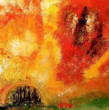 Pintura intitulada "Résistance" por Marie Claude Lambert, Obras de arte originais, Acrílico