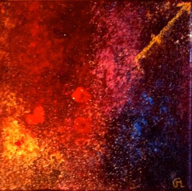 Painting titled "Aller plus haut !" by Marie Claude Lambert, Original Artwork, Acrylic