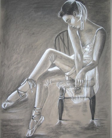Drawing titled ""Pause"" by Maje, Original Artwork, Pencil