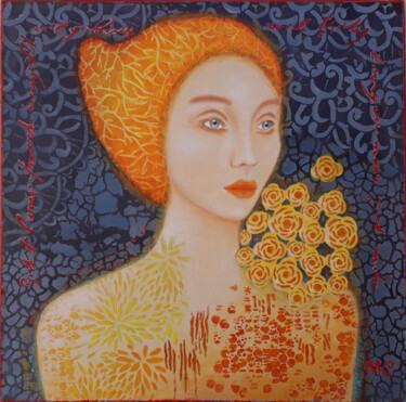 Painting titled "Valentina" by Marie Clémence Art, Original Artwork, Acrylic
