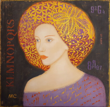 Peinture intitulée "Alexandra" par Marie Clémence Art, Œuvre d'art originale, Acrylique Monté sur Châssis en bois