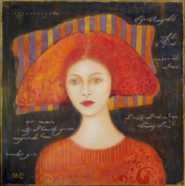 Painting titled "Garance" by Marie Clémence Art, Original Artwork, Acrylic Mounted on Wood Stretcher frame