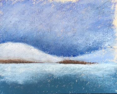 Painting titled "Antarctica #1" by Marie Davoust, Original Artwork, Pastel