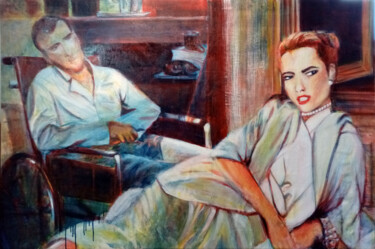 Communication III Peinture intitulée "Communication III" par Marie Désert, Œuvre d'art originale, Acrylique