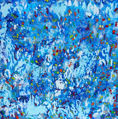 Painting titled "Effervescence" by Marie-Dominique Willemot, Original Artwork, Acrylic