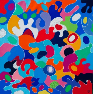 제목이 "Conversations"인 미술작품 Marie-Dominique Willemot로, 원작, 아크릴