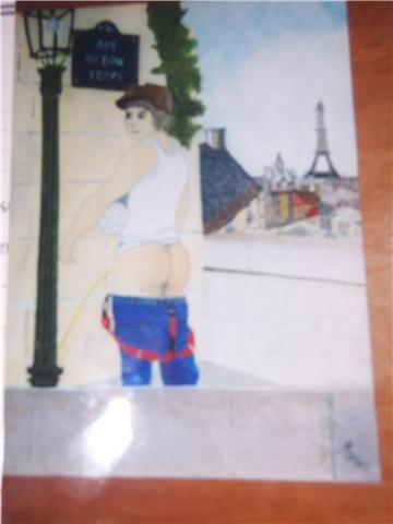 Peinture intitulée "A la rue du bon sou…" par Marie Dutilly, Œuvre d'art originale