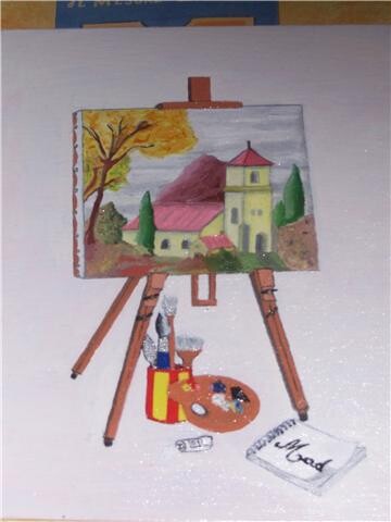 Peinture intitulée "mon mari d'automne" par Marie Dutilly, Œuvre d'art originale