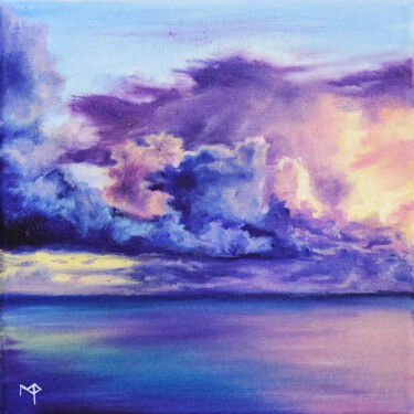 Pittura intitolato "Sweet sky. Landscap…" da Marie Faleeva, Opera d'arte originale, Olio