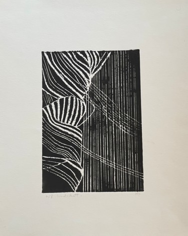 "tissus noirs" başlıklı Baskıresim Marie Feldbusch tarafından, Orijinal sanat, Gravür