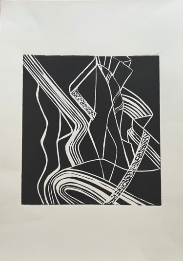 Εκτυπώσεις & Χαρακτικά με τίτλο "tissus." από Marie Feldbusch, Αυθεντικά έργα τέχνης, Χαρακτική