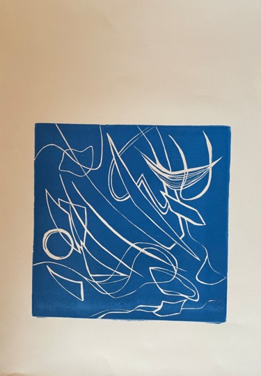 Printmaking titled "mouvement" by Marie Feldbusch, Original Artwork, Engraving
