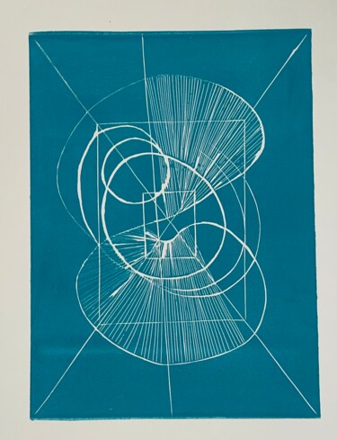 Estampas & grabados titulada "Musical" por Marie Feldbusch, Obra de arte original, Linograbados