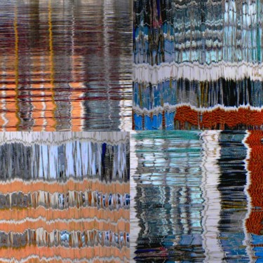 Fotografie mit dem Titel "Patchwork de reflets" von Marie-France Berthelé, Original-Kunstwerk, Manipulierte Fotografie