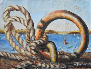 Dans l'anneau Peinture intitulée "Dans l'anneau" par Marie-France Berthelé, Œuvre d'art originale, Huile