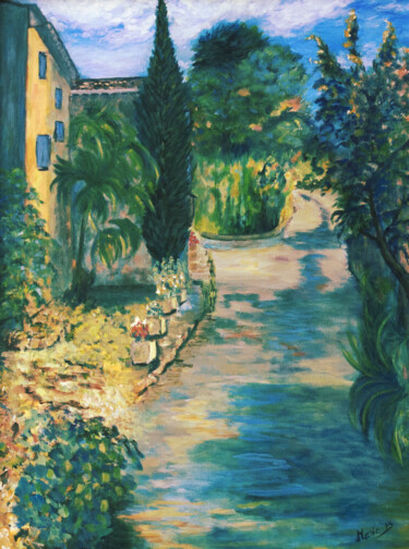 Peinture intitulée "Vabres village des…" par Marie France Bussy (COLIBRI), Œuvre d'art originale, Acrylique