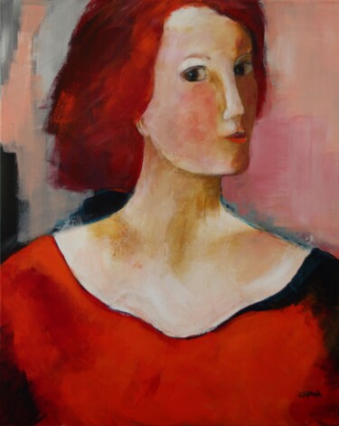 Картина под названием "Mélusine" - Marie-France Capron (CAPMA), Подлинное произведение искусства, Акрил