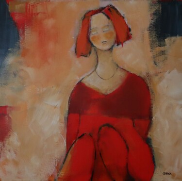 Peinture intitulée "Réflexion" par Marie-France Capron (CAPMA), Œuvre d'art originale, Acrylique