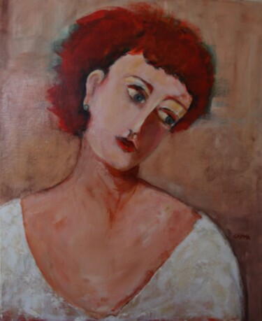 Painting titled "Aléna" by Marie-France Capron (CAPMA), Original Artwork, Acrylic