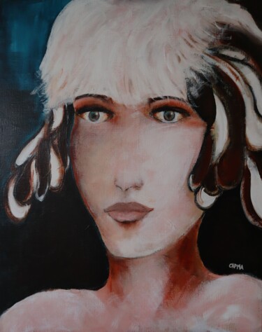 Painting titled "Louise" by Marie-France Capron (CAPMA), Original Artwork, Acrylic