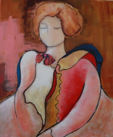 Painting titled "Artémisia" by Marie-France Capron (CAPMA), Original Artwork, Acrylic