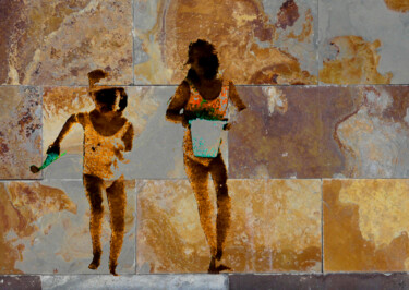 Arte digital titulada "Jeux de sable" por Marie-France Munoz, Obra de arte original, Trabajo Digital 2D