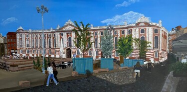 Pintura titulada "Feria de Toulouse" por Marie France Saunard (Rêves et couleurs), Obra de arte original, Acrílico Montado e…
