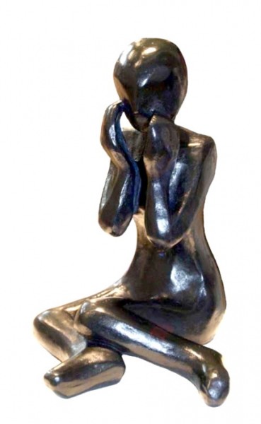 Sculpture intitulée "TENDRESSE_CRIEE_-_b…" par Marie-Françoise Demortier, Œuvre d'art originale