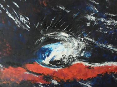 Pintura titulada "Kilauéa (Hawaï)" por Marie-Françoise Gallone, Obra de arte original, Oleo Montado en Bastidor de camilla d…