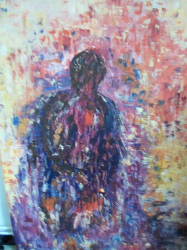 Pintura titulada "la touareg" por Marie-Françoise Gallone, Obra de arte original, Acrílico Montado en Bastidor de camilla de…