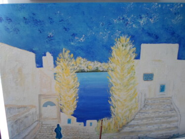 Painting titled "SIDI BOUSSAID" by Marie-Françoise Gallone, Original Artwork, Acrylic