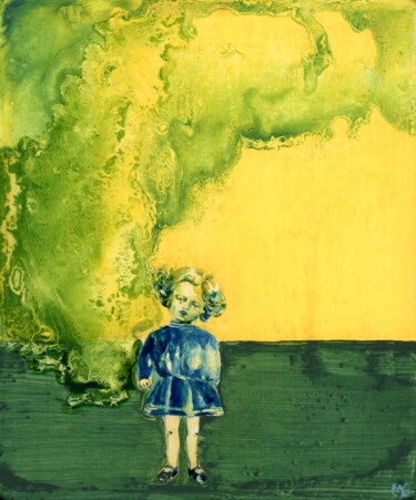 Peinture intitulée "A Chaque Lever Du S…" par Marie Genicot, Œuvre d'art originale, Huile