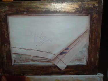trompe l'oeil Peinture intitulée "trompe l'oeil" par Marie J Lapeyre, Œuvre d'art originale, Acrylique Monté sur Châssis