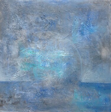 Painting titled "CRÉATION" by Marie Josée Maronne Cerutti (MJO), Original Artwork