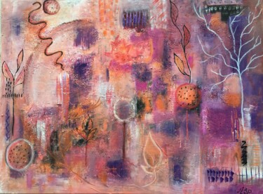 Painting titled "ENTHOUSIASME" by Marie Josée Maronne Cerutti (MJO), Original Artwork