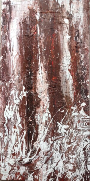 Painting titled "OBSCURITES" by Marie Josée Maronne Cerutti (MJO), Original Artwork