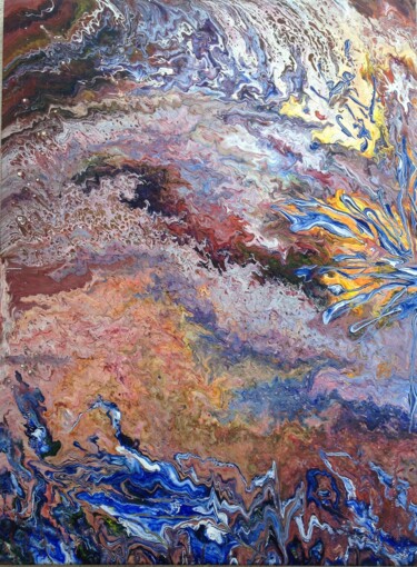 Malerei mit dem Titel "AUDACE" von Marie Josée Maronne Cerutti (MJO), Original-Kunstwerk