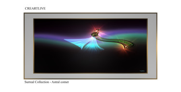 Arts numériques intitulée "Astral comet" par Creartlive, Œuvre d'art originale, Peinture numérique